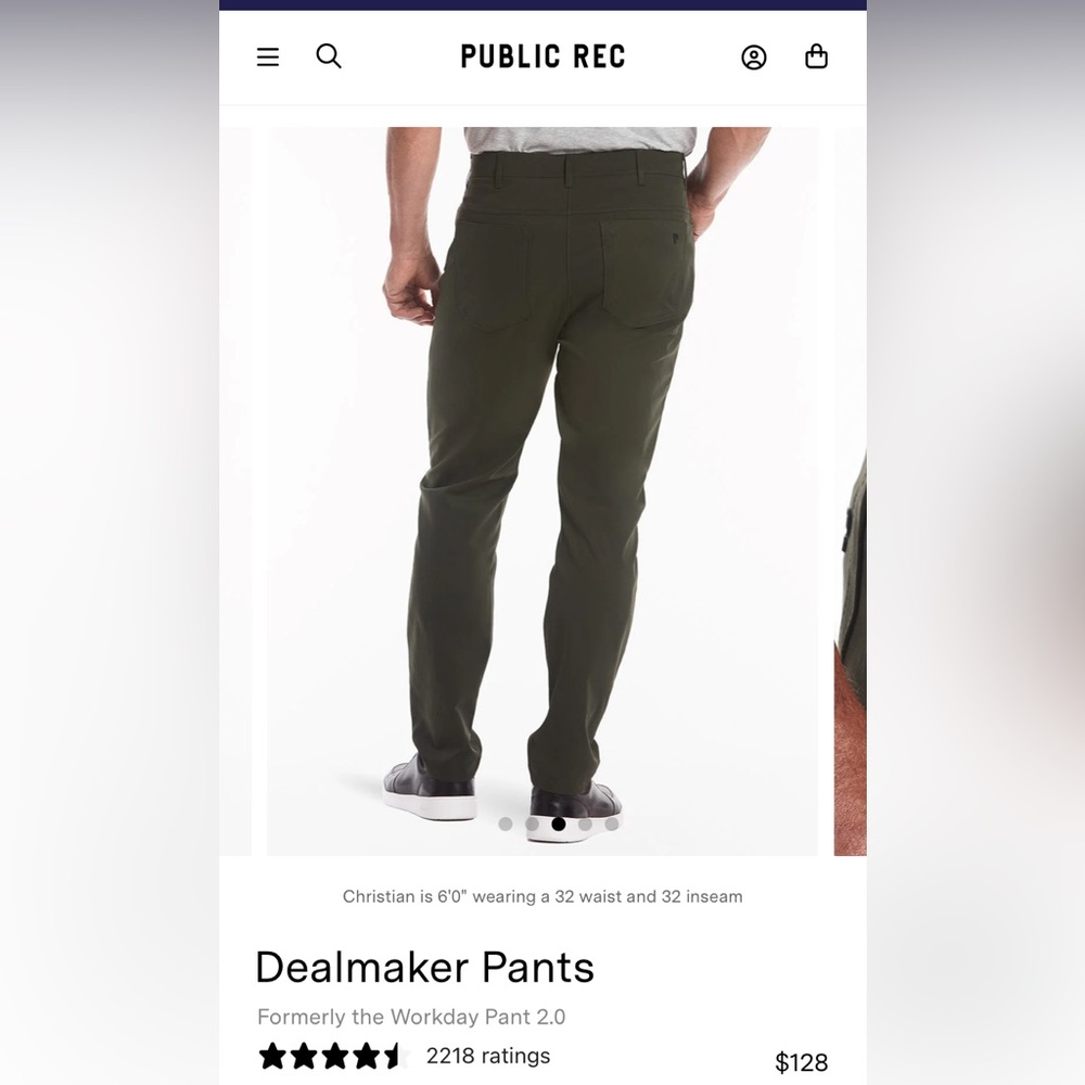 NWOT Public Rec Dealmaker Pants